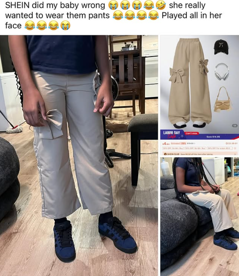 SHEIN did my baby wrong wanted to wear them pants face she really Played all in her LABOR DAY Con't miss Save $14.95 23.00:01 $4.64% 10> 69% OFF N M Buy 50% OFF MS Min 50% OFF Forders $5.0 SHEIN CLUB See $0.52aff this item aer in