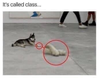 It's called class...