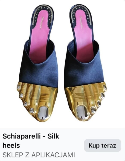 Schiaparelli Silk heels SKLEP Z APLIKACJAMI Kup teraz ВСИГ