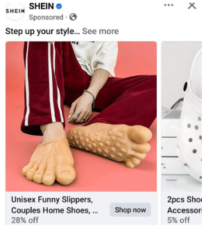 SHEIN SHEIN Sponsored. Step up your style... See more Unisex Funny Slippers, Couples Home Shoes,... 28% off Shop now 2pcs Sho Accessor 5% off