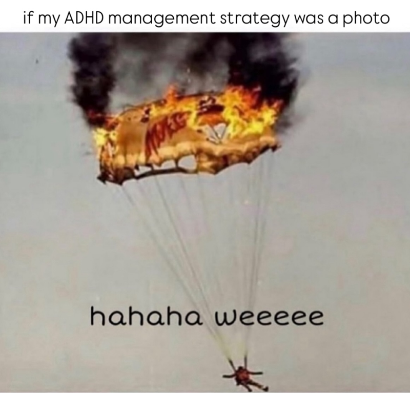 if my ADHD management strategy was a photo hahaha weeeee