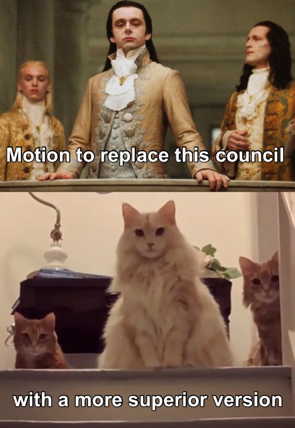 Motion to replace this council with a more superior version