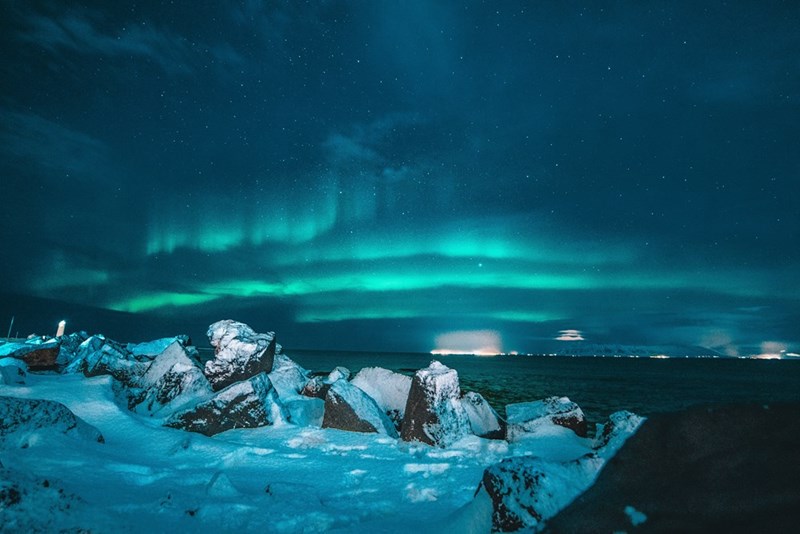 Northern lights in Iceland.