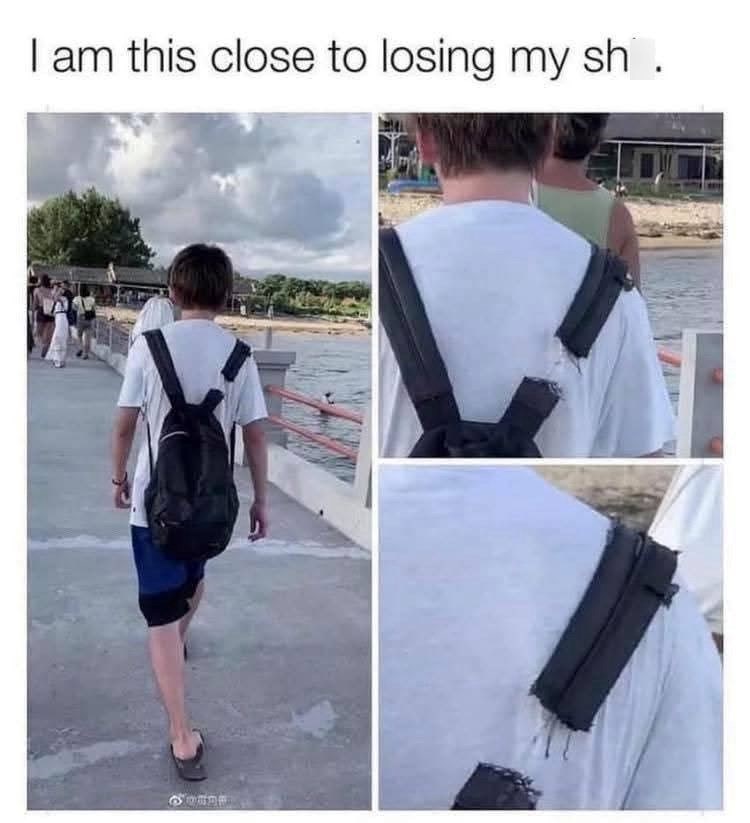 I am this close to losing my sh.