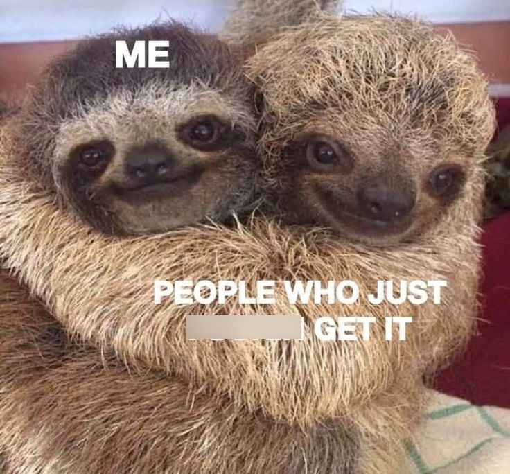 ME PEOPLE WHO JUST GET IT