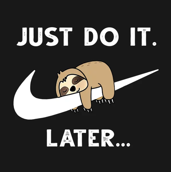 JUST DO IT. LATER...