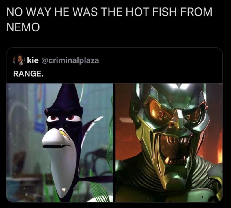NO WAY HE WAS THE HOT FISH FROM NEMO kie @criminalplaza RANGE.