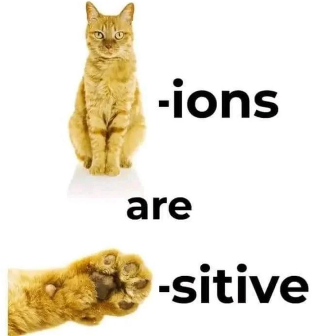 -ions are -sitive