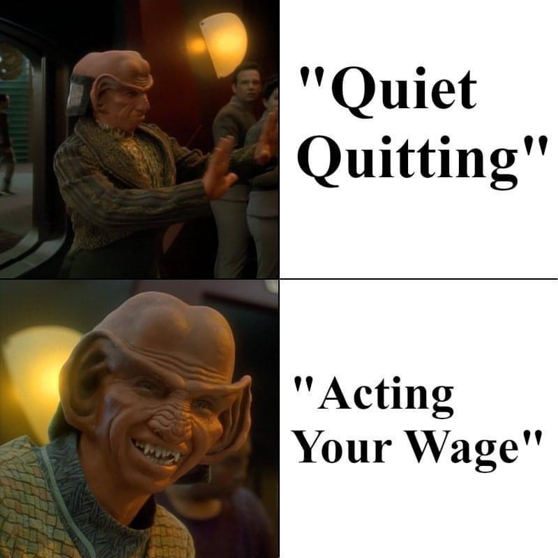 "Quiet Quitting" "Acting Your Wage"