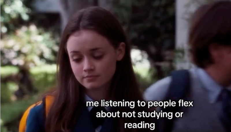 me listening to people flex about not studying or reading