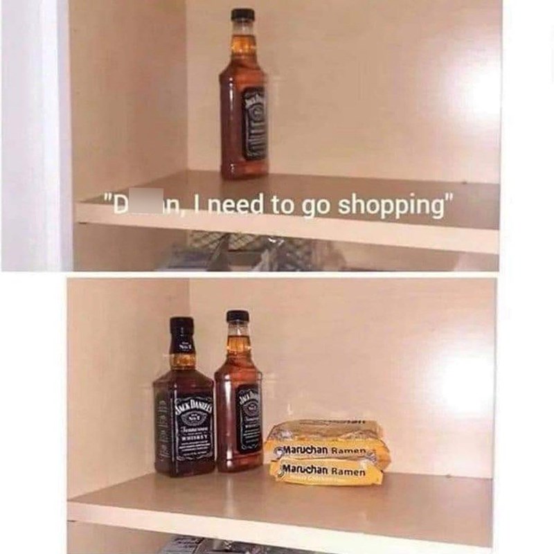 "D n I need to go shopping" SACK DANIEL Maruchan Ramen Maruchan Ramen
