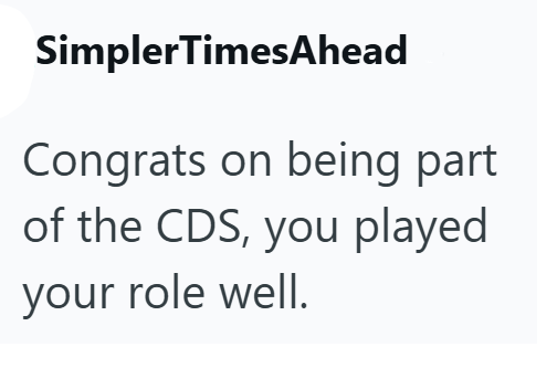 SimplerTimesAhead Congrats on being part of the CDS, you played your role well.