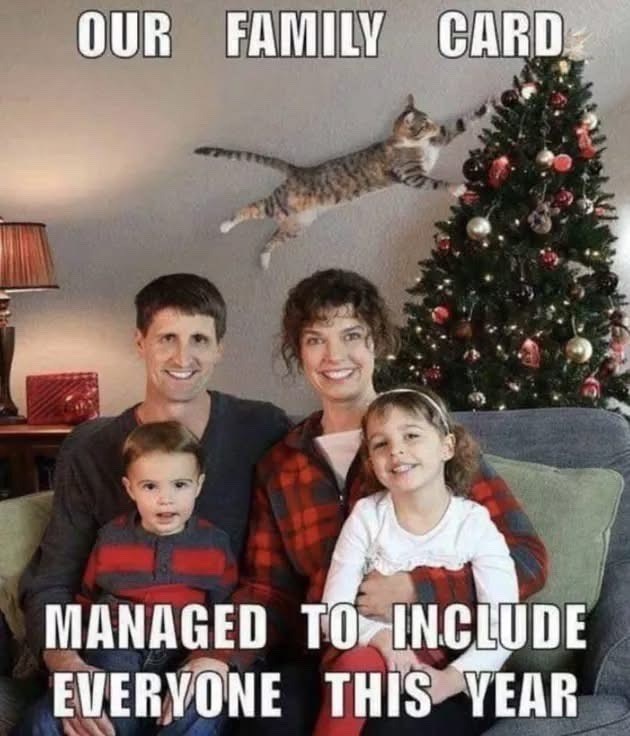 OUR FAMILY CARD MANAGED TO INCLUDE EVERYONE THIS YEAR