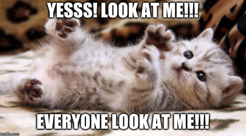 YESSS! LOOK AT ME!!! EVERYONE LOOK AT ME!!! imgflip.com