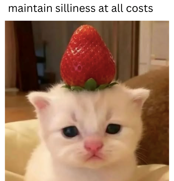 maintain silliness at all costs