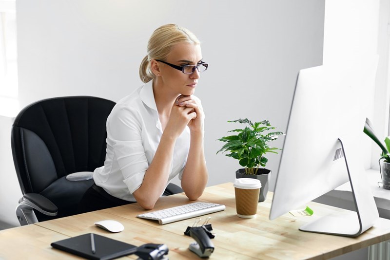 Boss realizes one of her employees has quit.