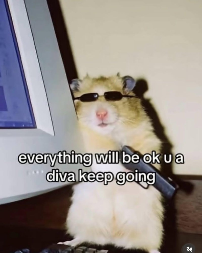 everything will be ok u a diva keep going