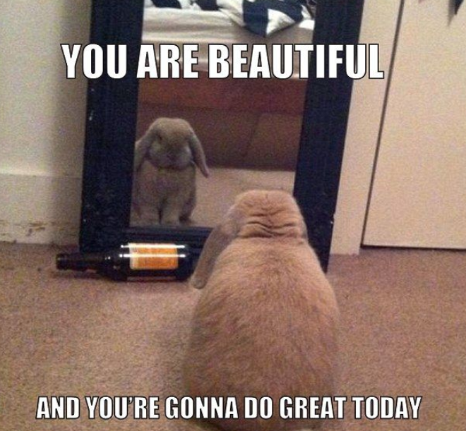 YOU ARE BEAUTIFUL AND YOU'RE GONNA DO GREAT TODAY