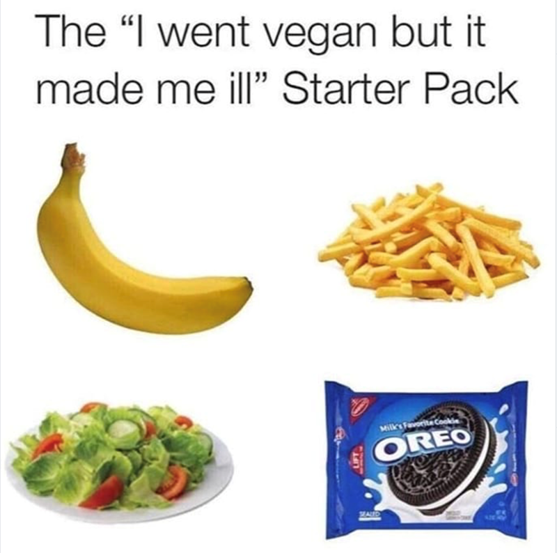The "I went vegan but it made me ill" Starter Pack SEALED Milk's Favorite Cookie OREO