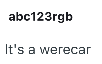abc123rgb It's a werecar