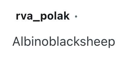rva_polak. Albinoblacksheep