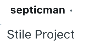 septicman ⚫ Stile Project