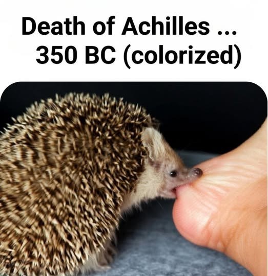 Death of Achilles ... 350 BC (colorized)
