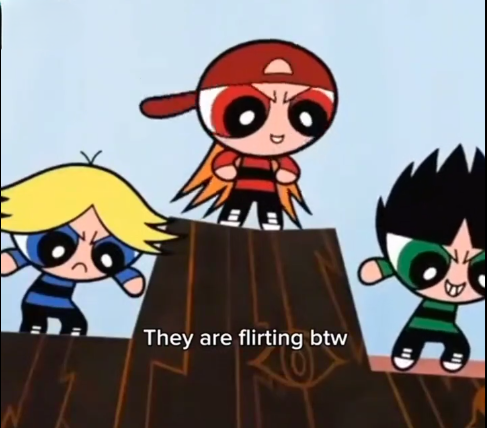 They are flirting btw