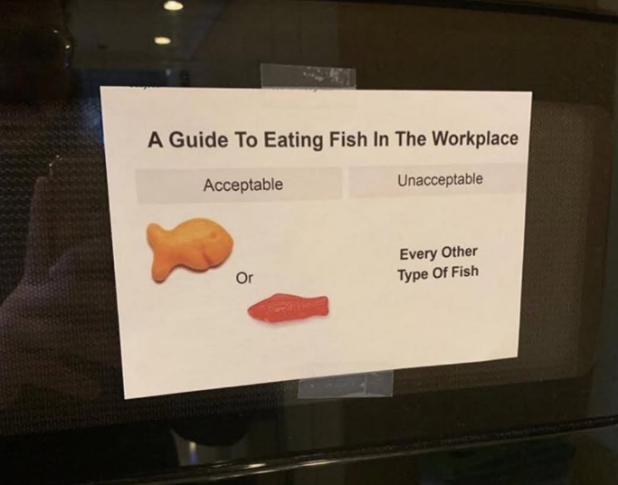 A Guide To Eating Fish In The Workplace Acceptable Unacceptable Every Other Or Type Of Fish