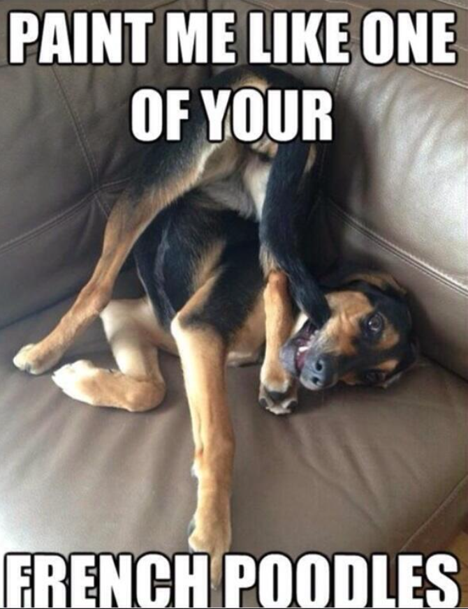 PAINT ME LIKE ONE OF YOUR FRENCH POODLES
