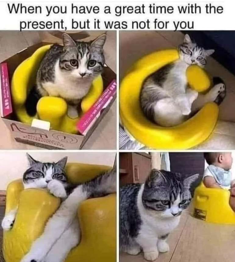 When you have a great time with the present, but it was not for you