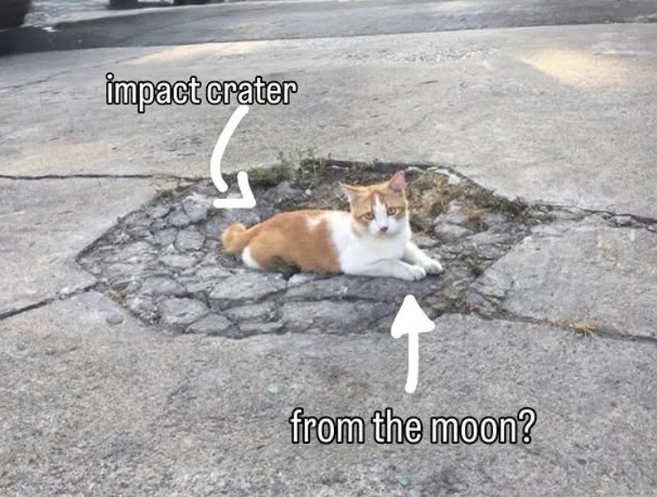 impact crater from the moon?