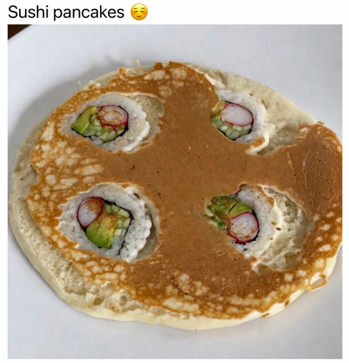Sushi pancakes