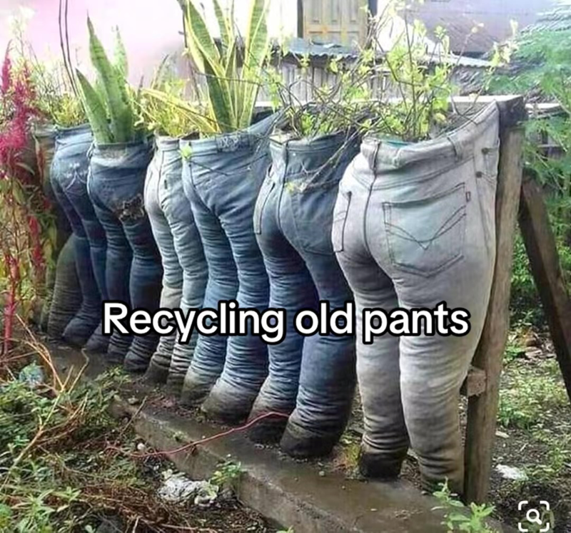 Recycling old pants