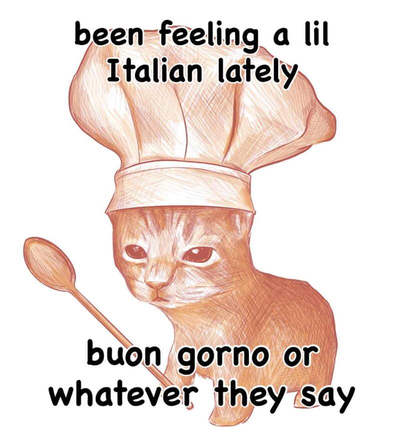 been feeling a lil Italian lately buon gorno or whatever they say