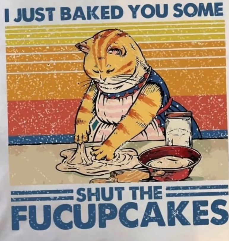 I JUST BAKED YOU SOME SHUT THE FUCUPCAKES
