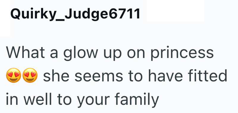 Quirky_Judge6711 What a glow up on princess she seems to have fitted in well to your family
