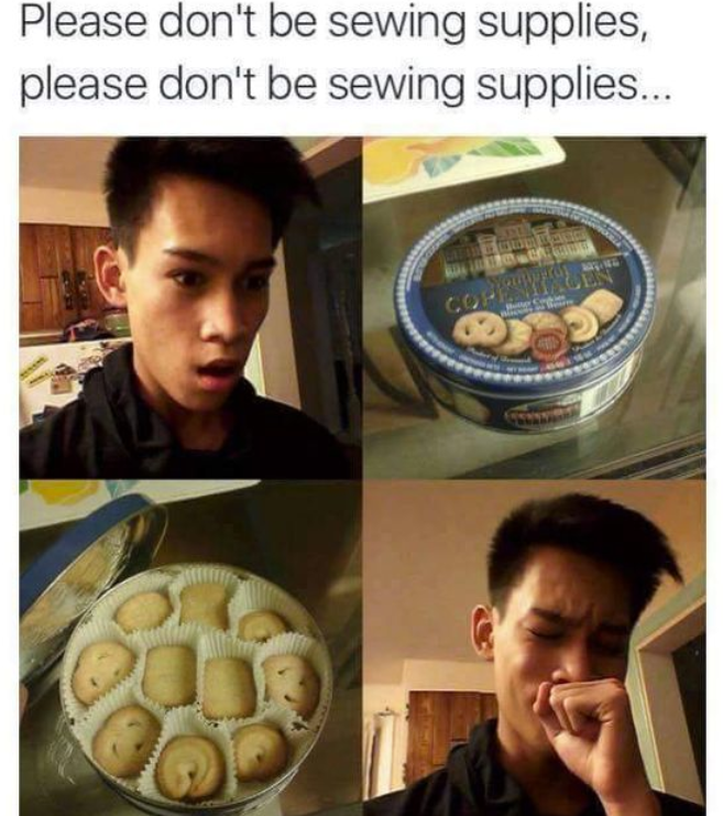 Please don't be sewing supplies, please don't be sewing supplies... COPENHAGEN