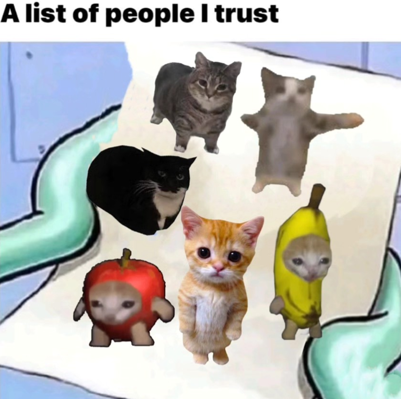 A list of people I trust