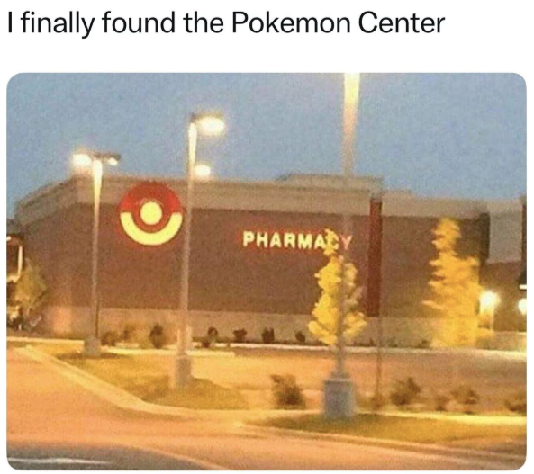 I finally found the Pokemon Center PHARMACY