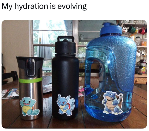 My hydration is evolving