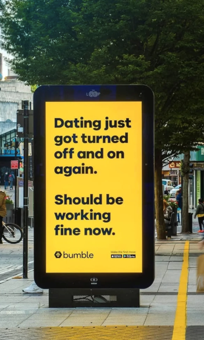 Dating just got turned off and on again. Should be working fine now. → bumble Make the first move 116 00 OCEAN
