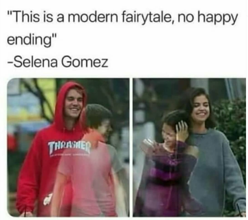 "This is a modern fairytale, no happy ending" -Selena Gomez THRASHER