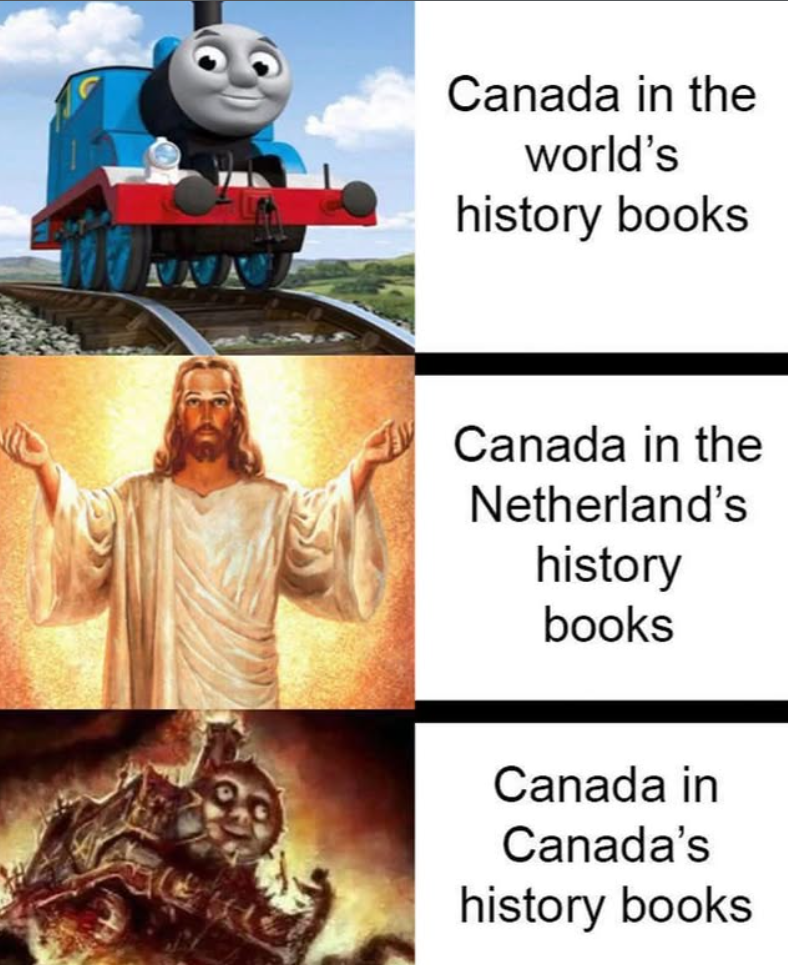 Canada in the world's history books Canada in the Netherland's history books Canada in Canada's history books