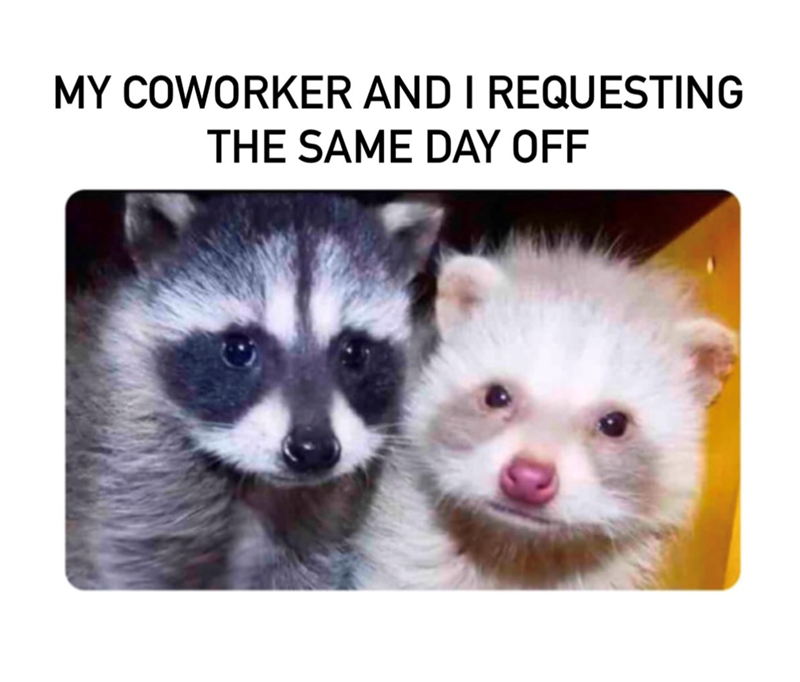 MY COWORKER AND I REQUESTING THE SAME DAY OFF