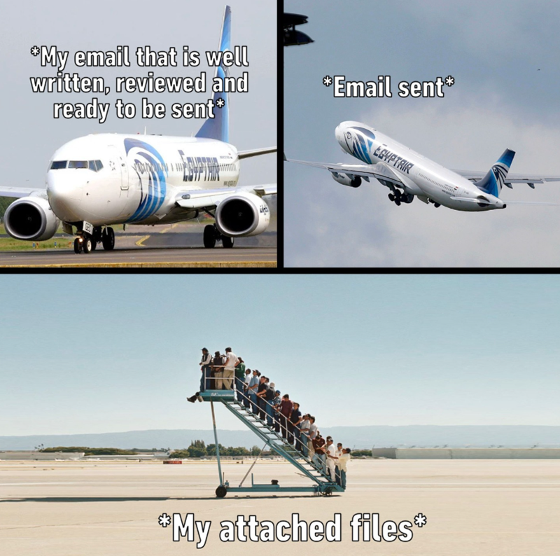 *My email that is well written, reviewed and ready to be sent* *Email sent* EGYPTAIR *My attached files*