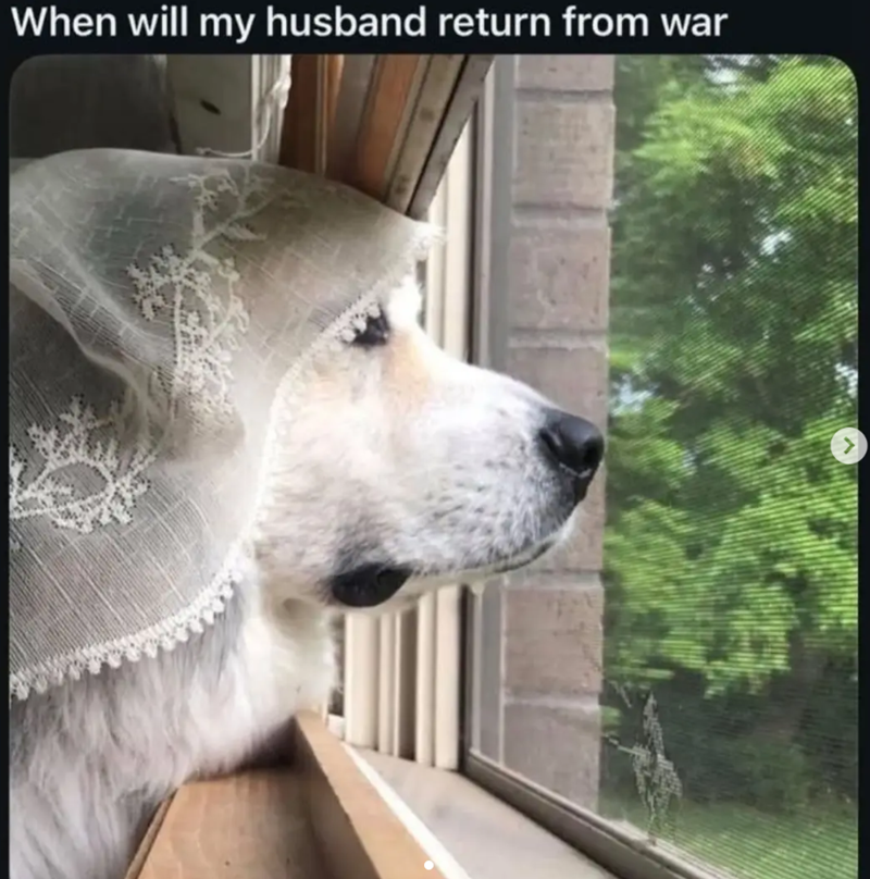 When will my husband return from war >