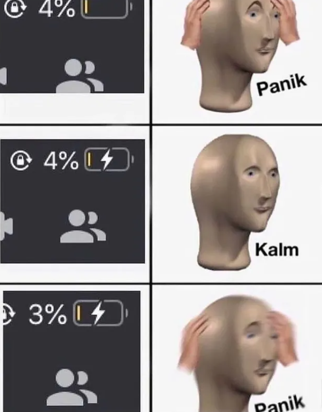 4% 4% Panik 3%4 Kalm Panik