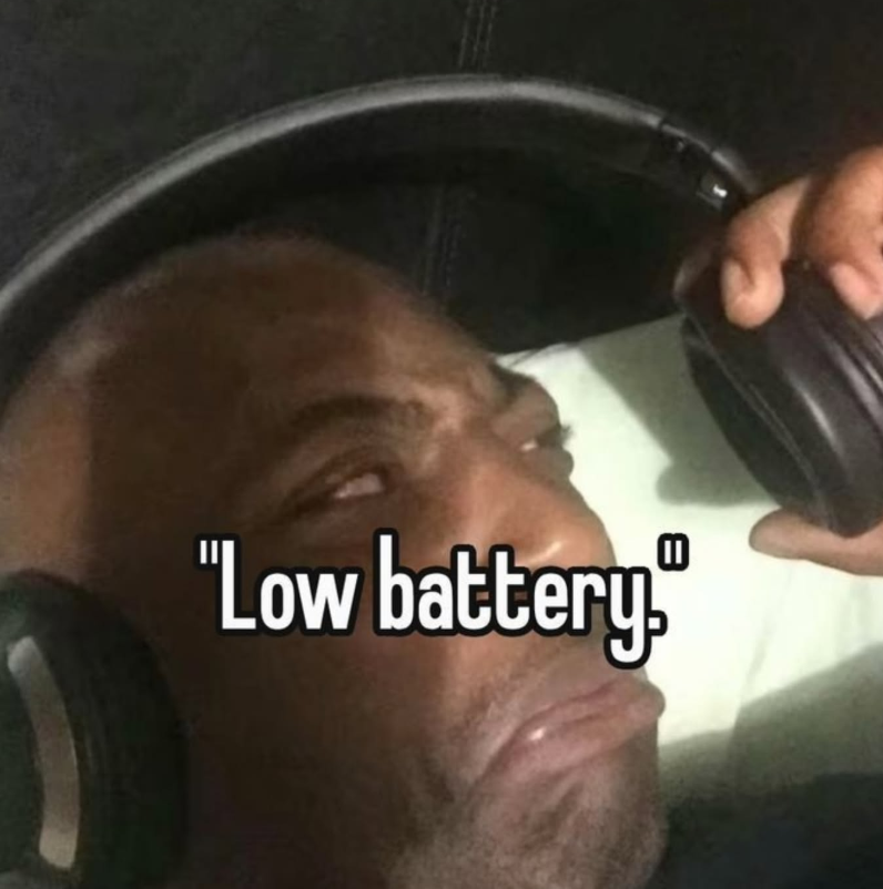 "Low battery