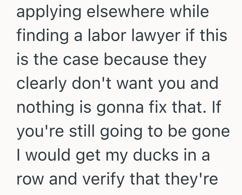 applying elsewhere while finding a labor lawyer if this is the case because they clearly don't want you and nothing is gonna fix that. If you're still going to be gone I would get my ducks in a row and verify that they're